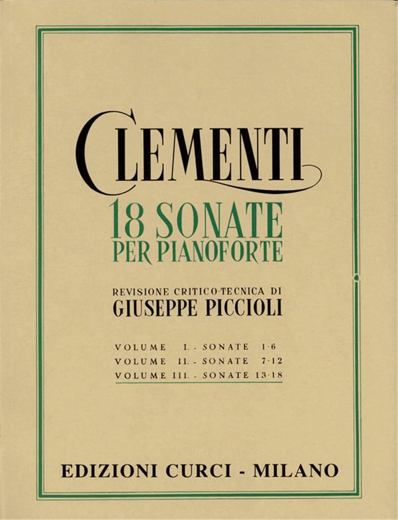 Sonate (18) Vol. 3 (Piccioli)